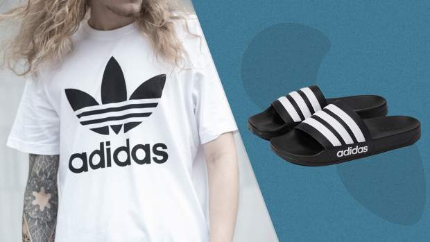 Adidas sales fluffy slides
