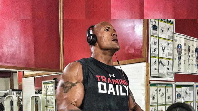 Dwayne johnson workout sales headphones