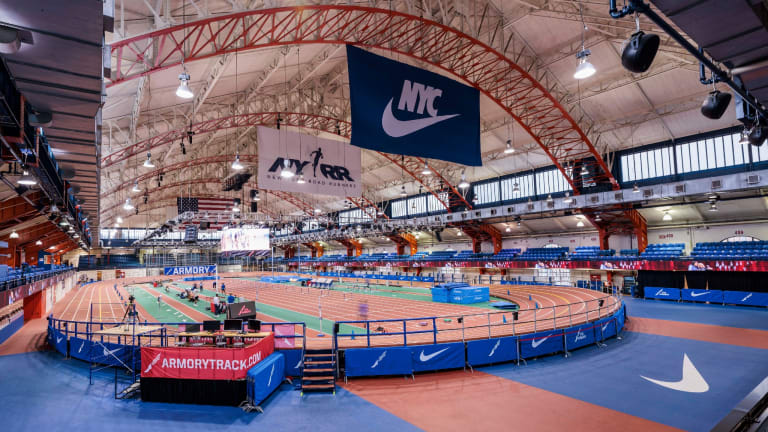 New balance armory track and top field center