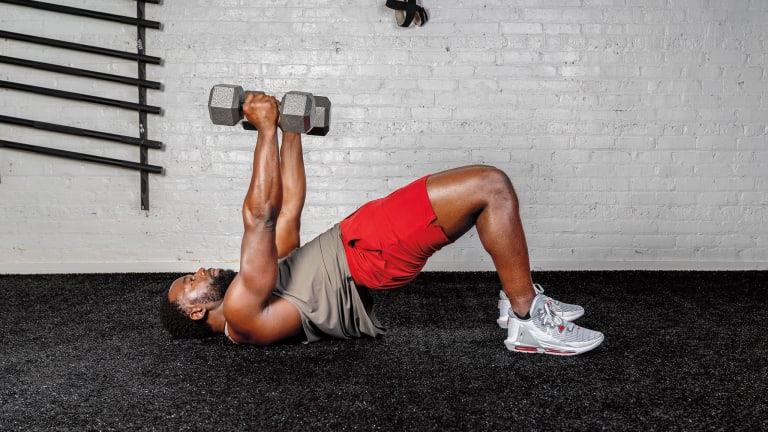 Floor seated hotsell shoulder press
