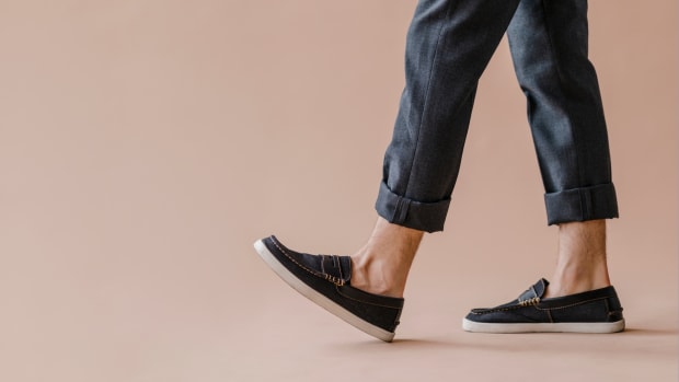 Mens beige discount slip on shoes