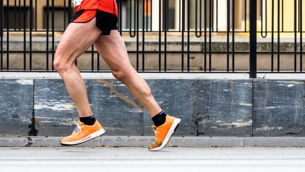 Running shoes for marathon training on sale