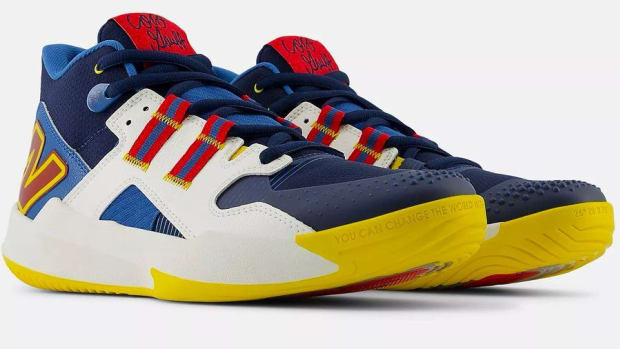 Red and yellow tennis shoes hotsell