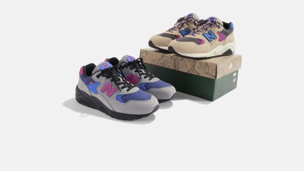 New balance khaki top 580 outdoor trainers