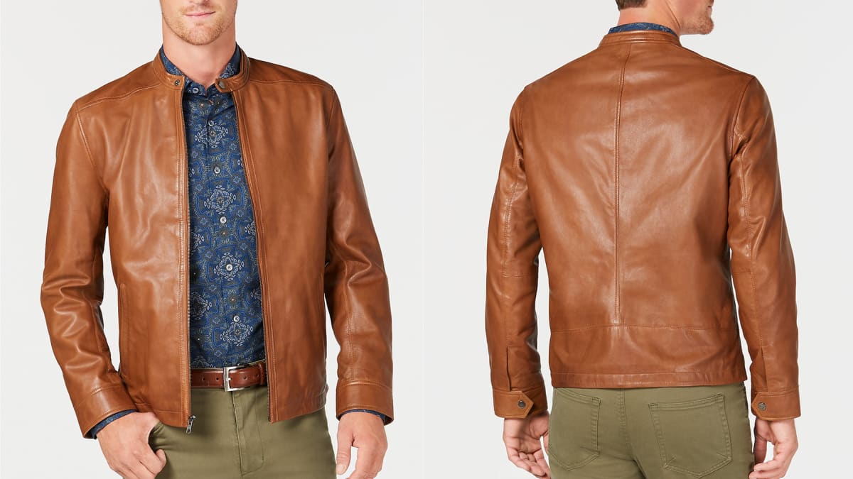 Macy s Has This Amazing Leather Jacket On Sale Today Men s