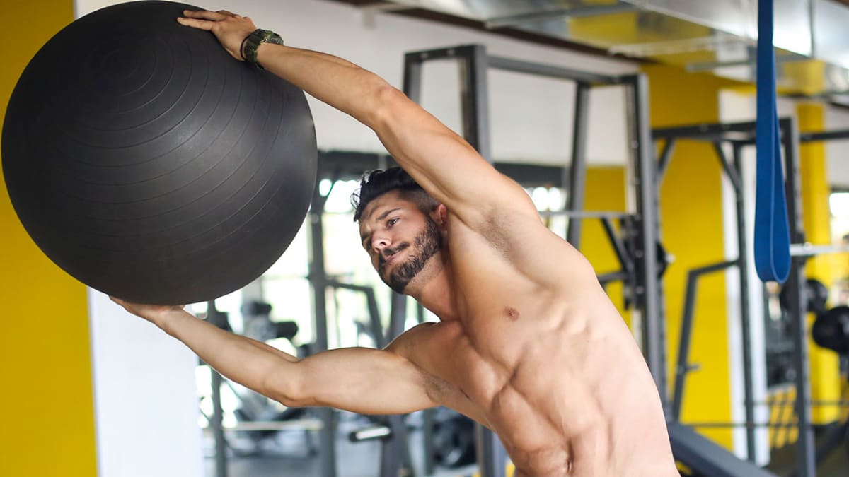 Exercise ball best sale for men