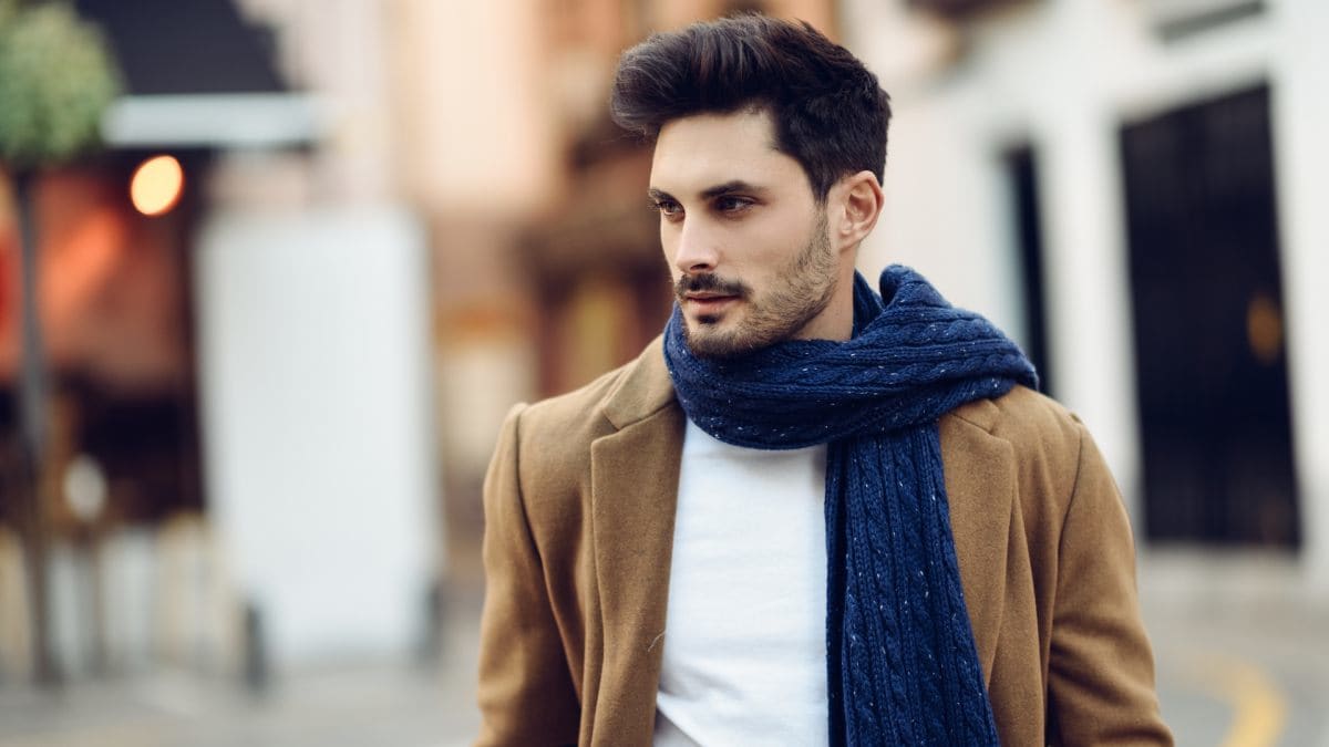 Trendy mens scarves on sale