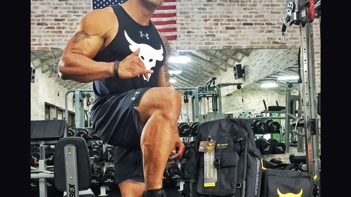 Dwayne The Rock Johnson Launches Project Rock His New Signature Line of Under Armour Gear Men s Journal