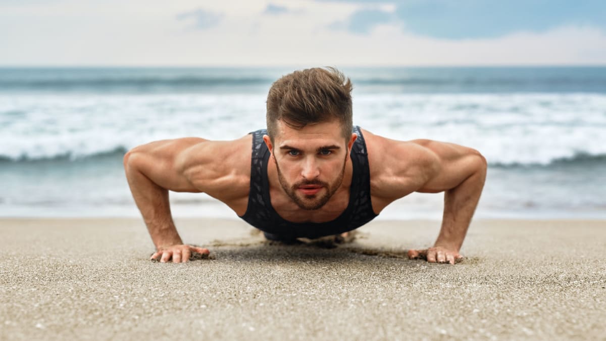 Men's beach body workout at home shop