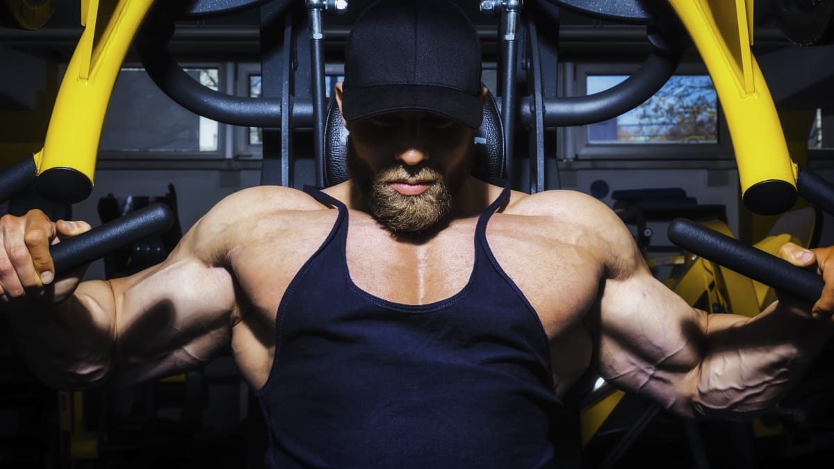 Pectoral hot sale workout machine