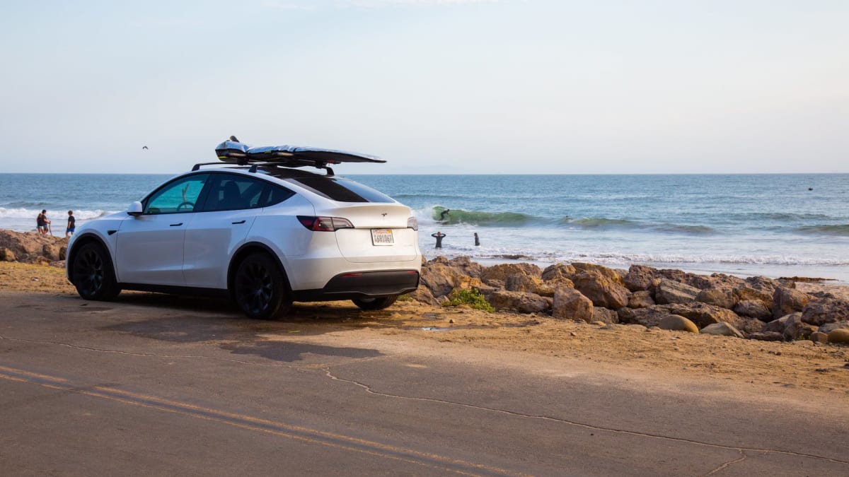 Tesla model 2025 y snowboard rack