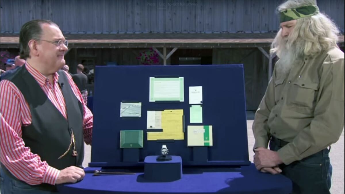 Rolex daytona antiques best sale roadshow