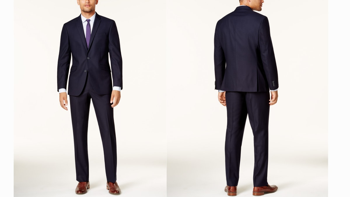 Kenneth cole outlet reaction navy suit