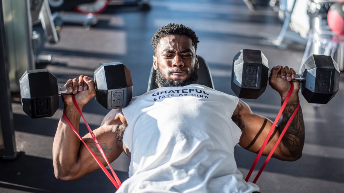Full dumbbell best sale chest workout