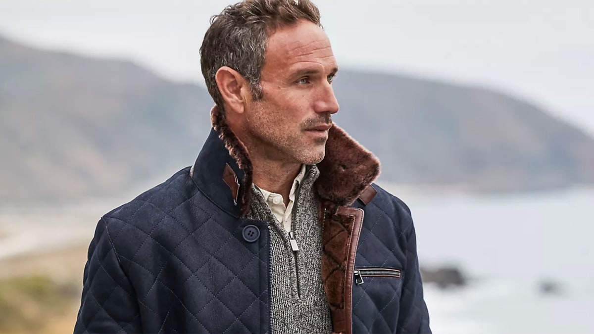 The Style of This Sheepskin Car Coat is Out of This World Men s
