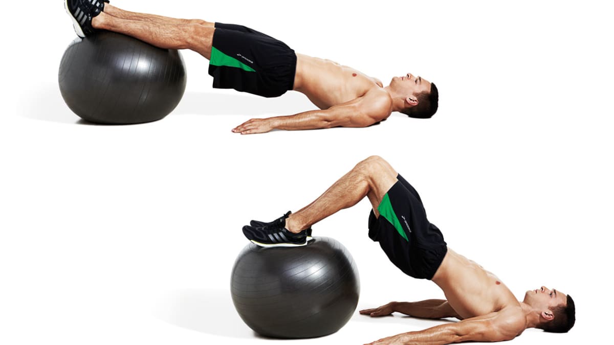 Swiss ball leg raises sale