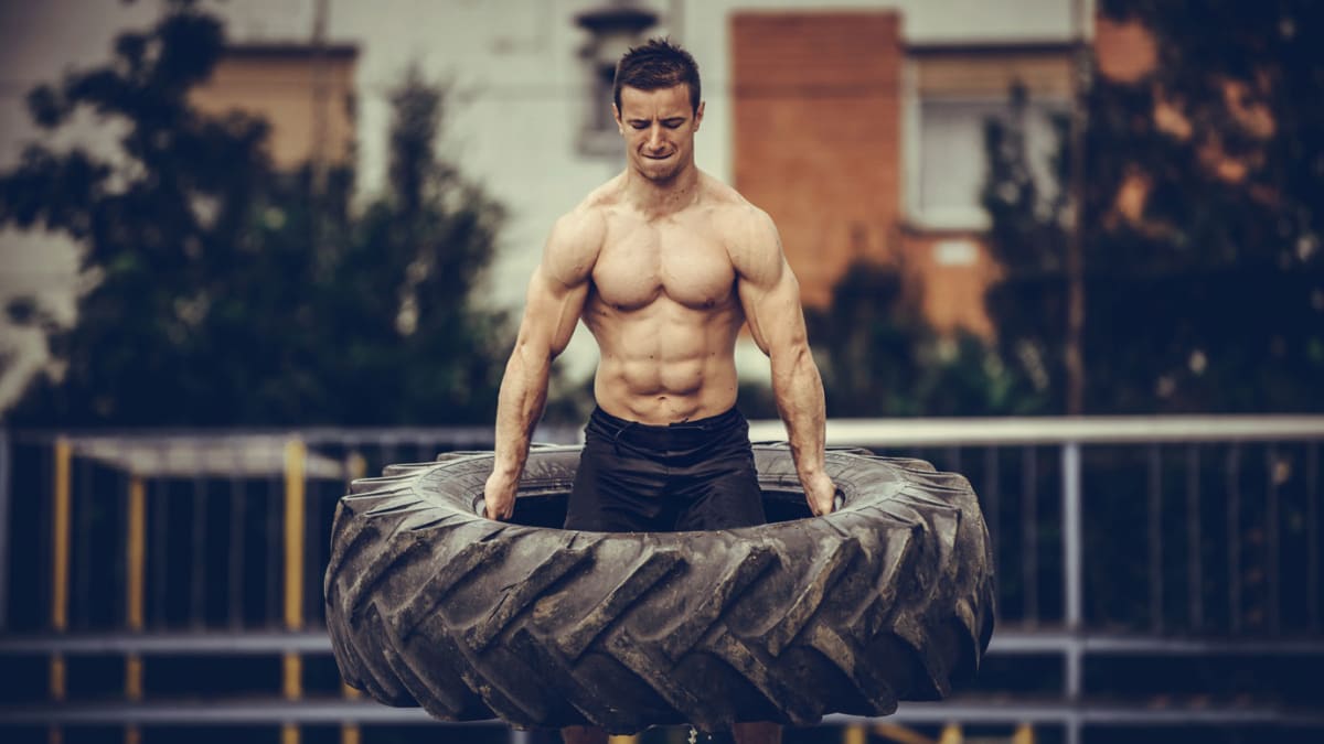 Tyre shop workout exercises