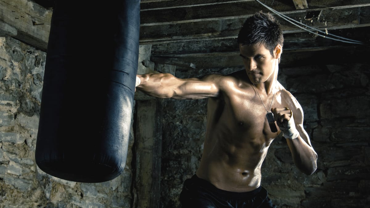 Light boxing hot sale bag workout