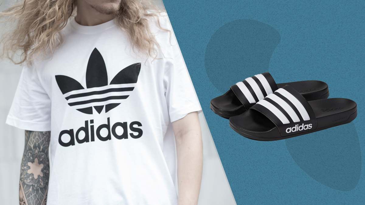 Amazon adidas slippers sales