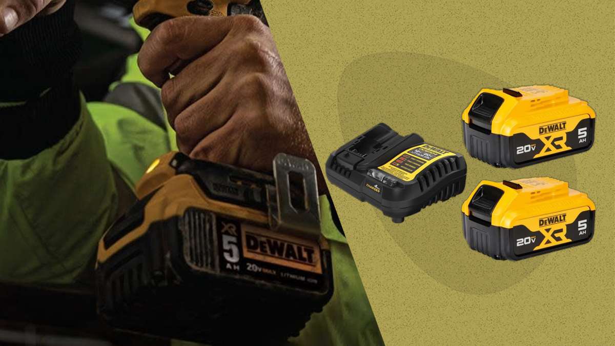 DeWalt s 20V Battery Kit Is Over 180 Off Right Now Men s Journal