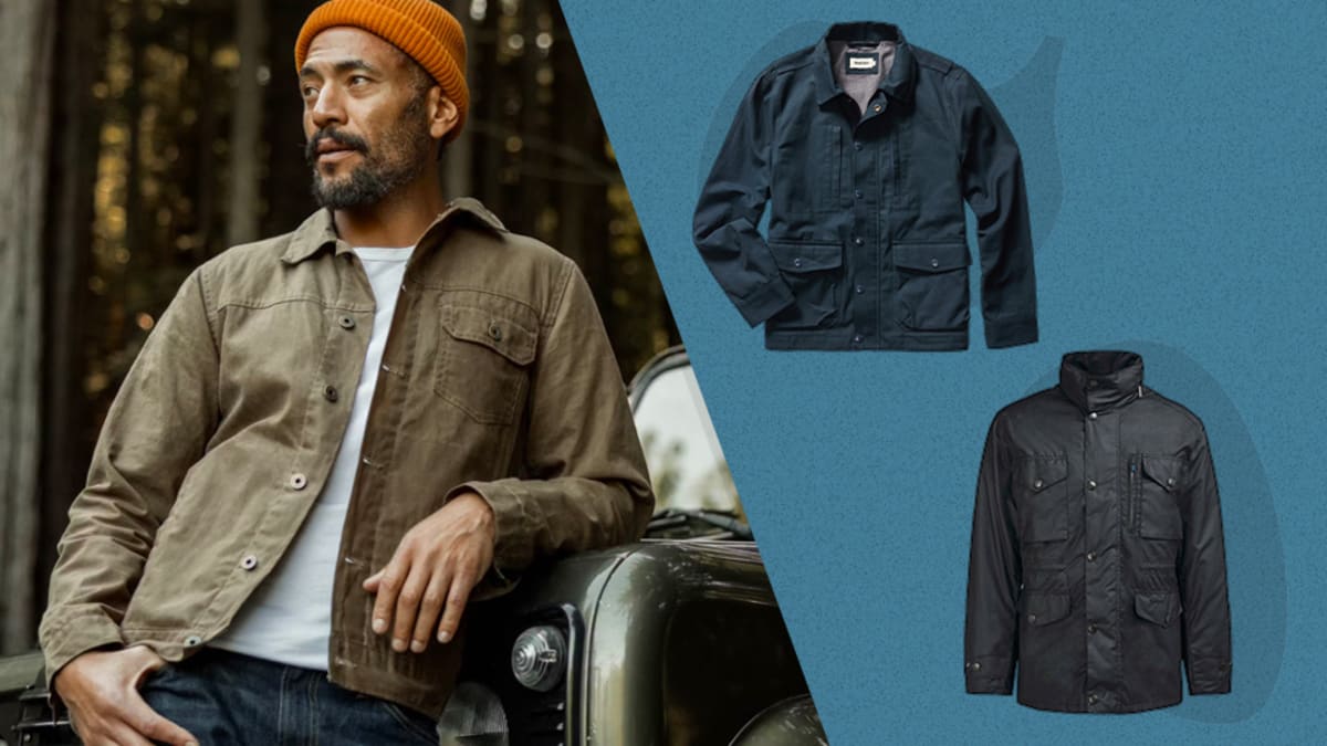 Waxed barn coat store