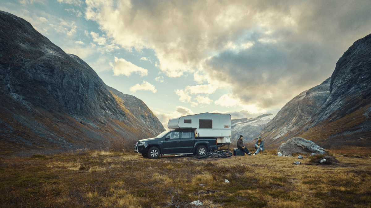 Truck deals into camper