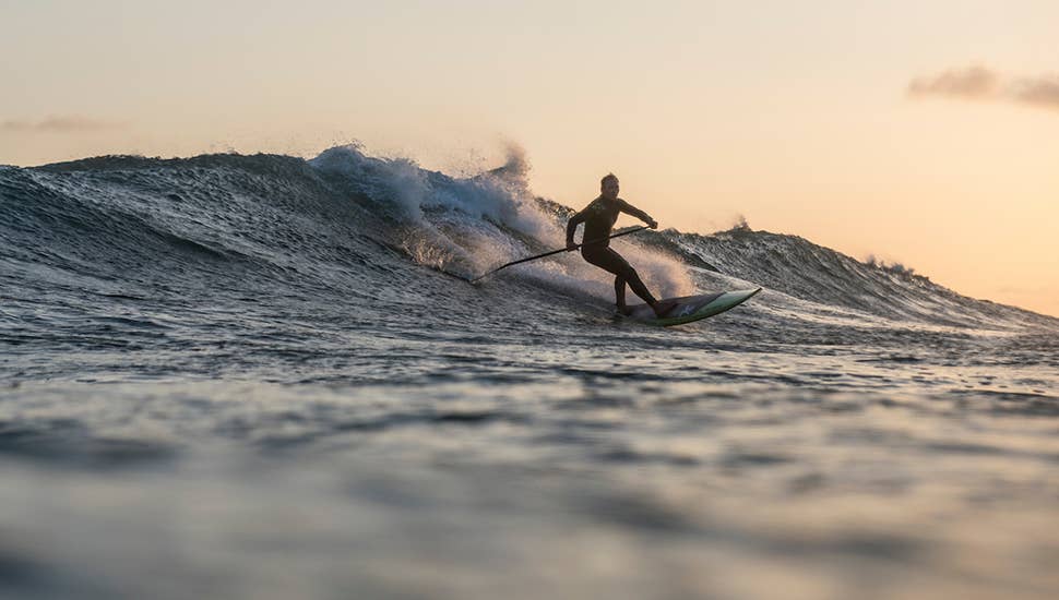 catching waves on a sup