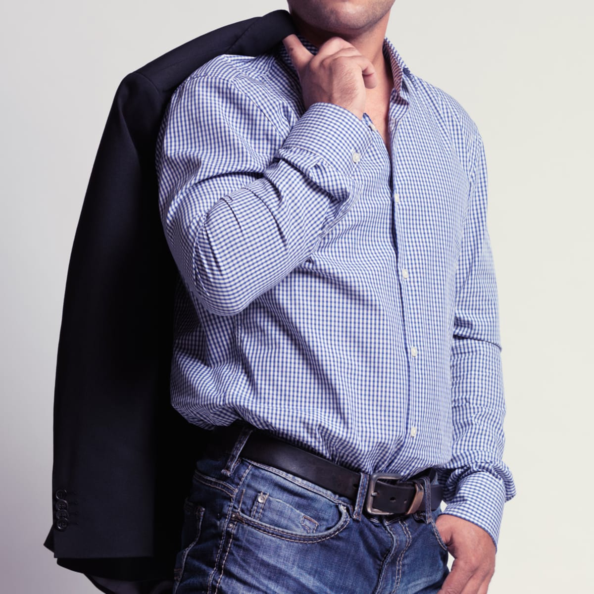 sports coat and jeans look