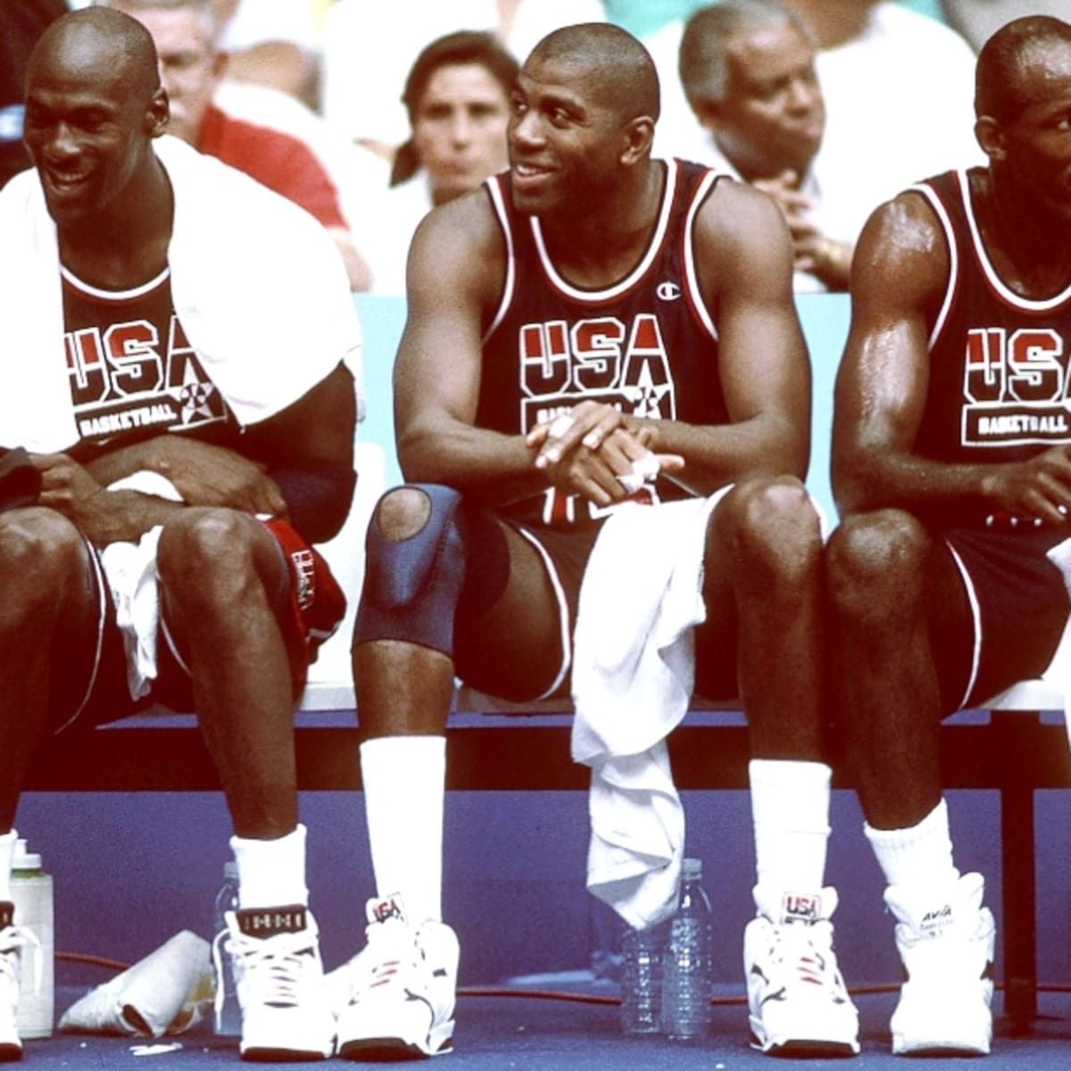 USA Dream Team Michael Jordan Magic Johnson Karl Malone Larry Bird