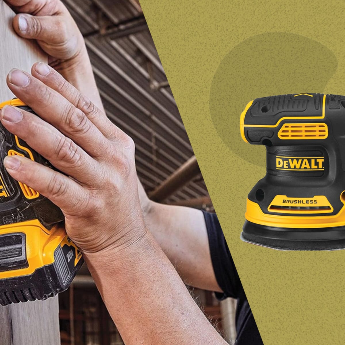 Dewalt 20v Max Orbital Sander, Tool Only (dcw210b DEWALT XR 20