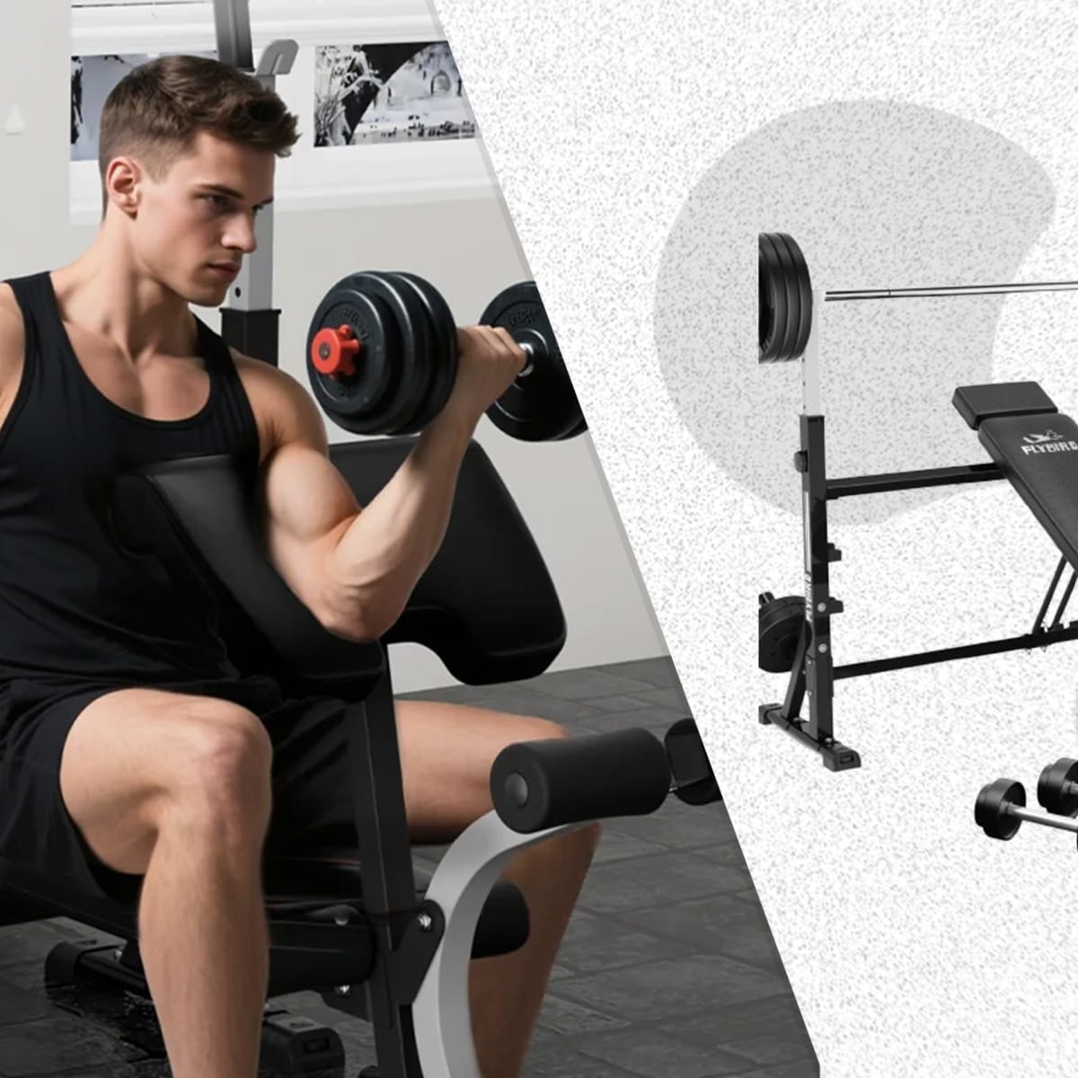 Gym Bench With Cap Strength Standard Weight Bench Leg Extension