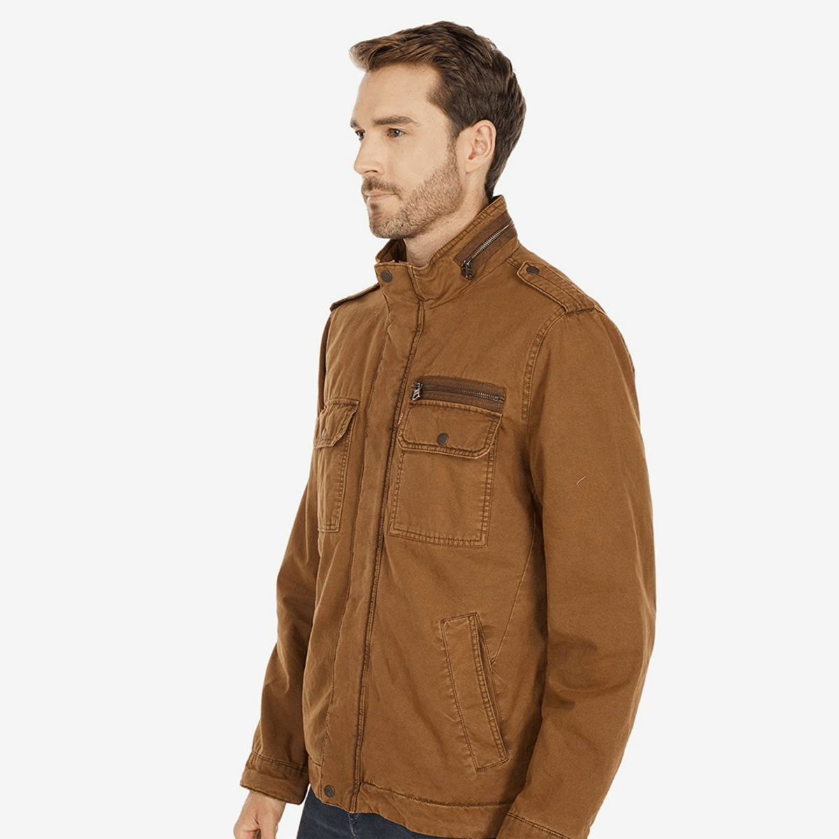 Bundle Up This Fall With The Levi's® Two-Pocket Military Jacket - Men's  Journal