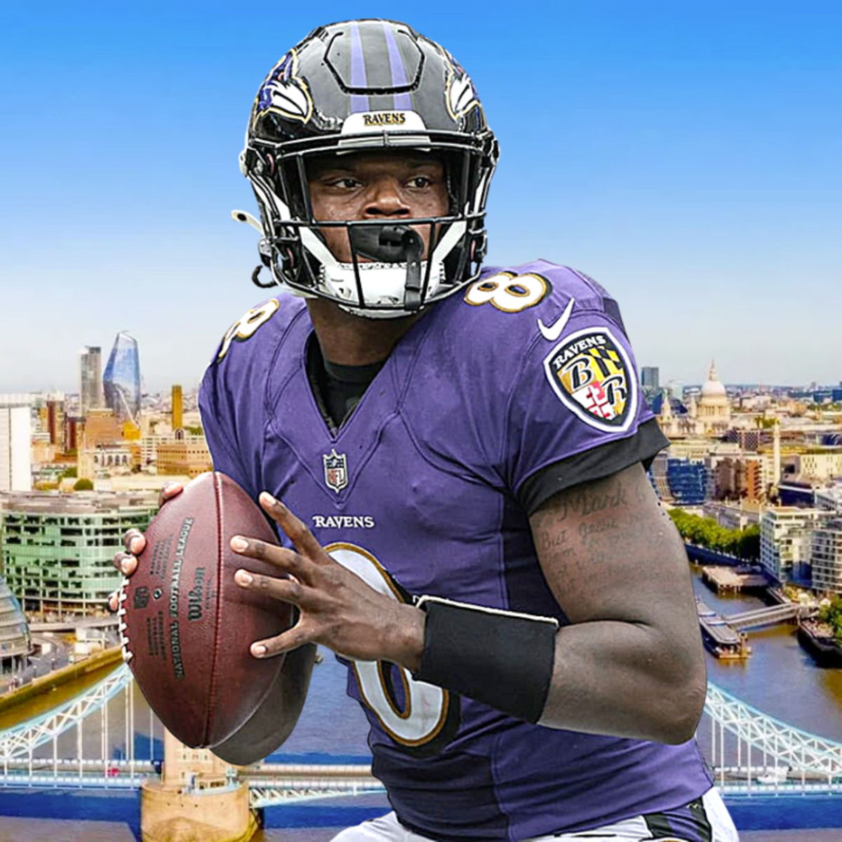 Baltimore Ravens QB Lamar Jackson 'Never Dreamed' Of Playing Football in  London - Men's Journal