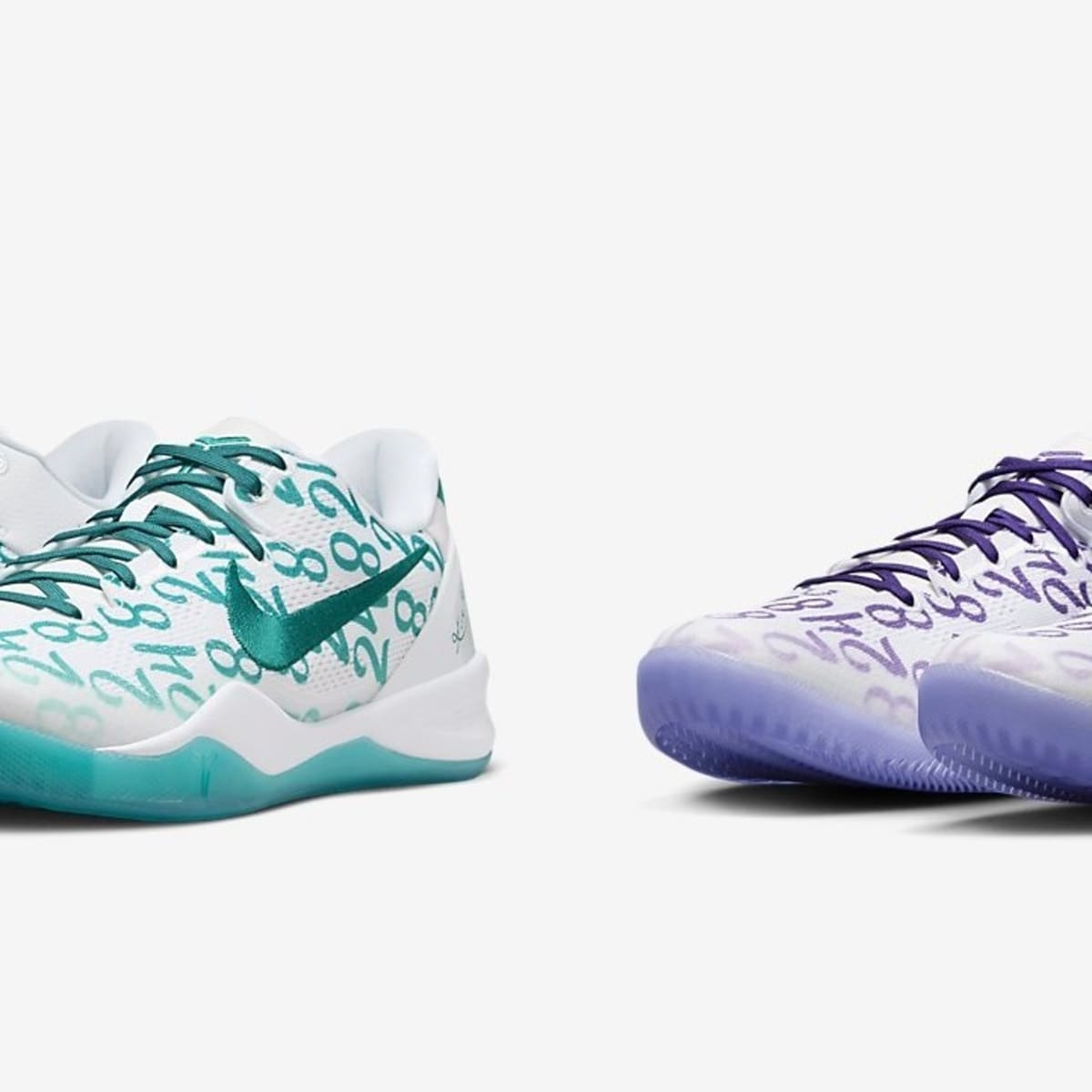 Light blue kobe shoes top