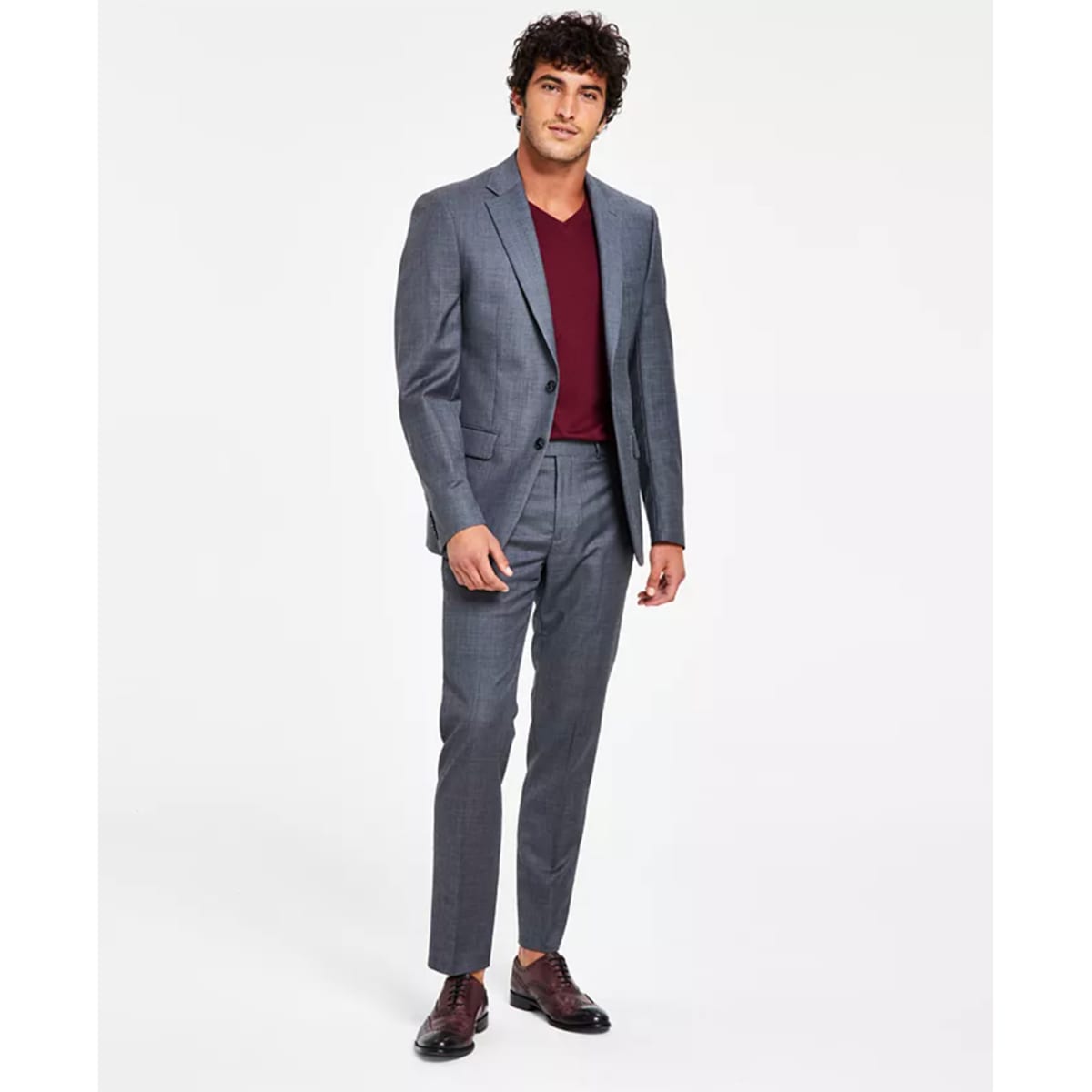 Calvin klein extreme slim fit suit deals