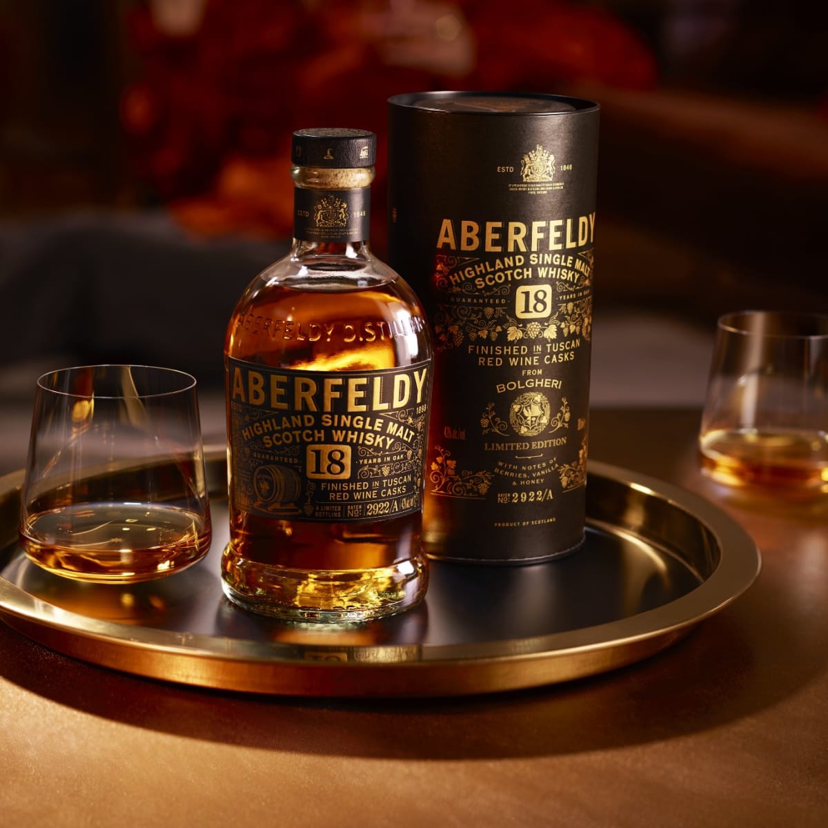 Aberfeldy Adds Red Wine Cask-Finished Single Malts to Aberfeldy Adds Red Wine Cask-Finished Single Malts to