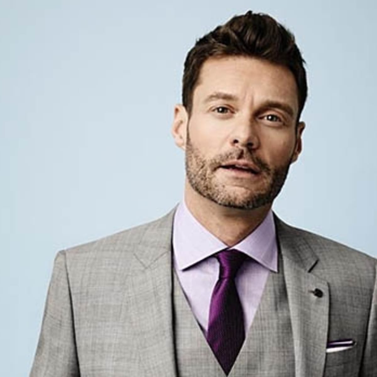 Ryan seacrest burgundy blazer best sale