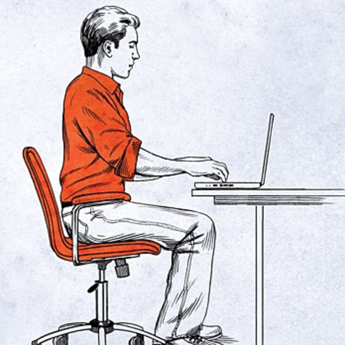 Right way to discount sit on chair