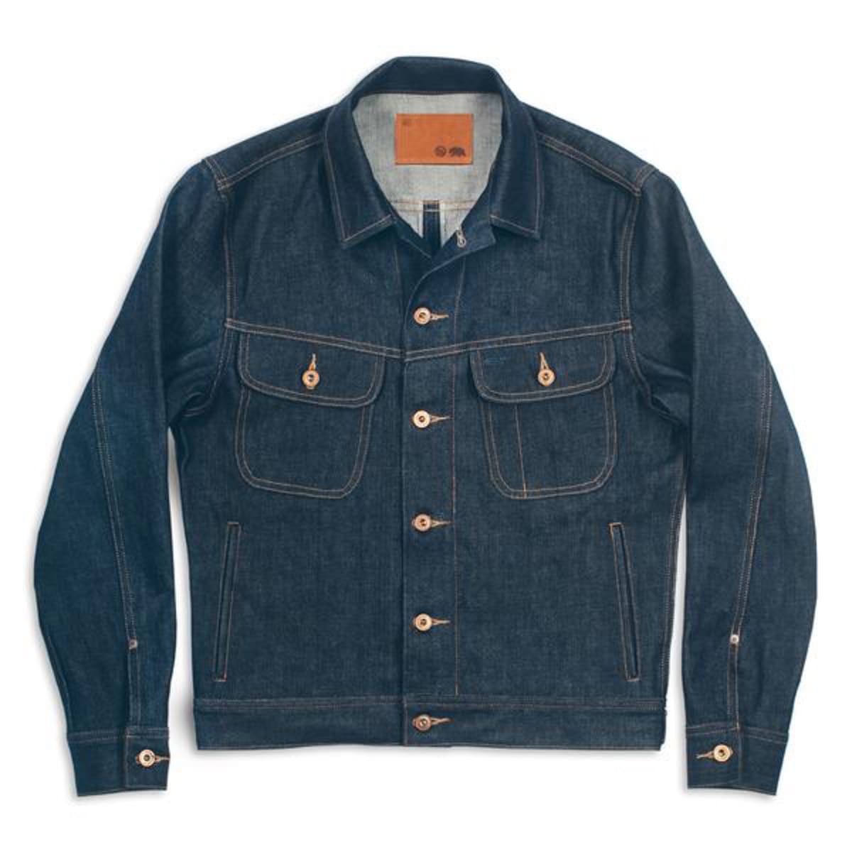 White oak denim jacket store