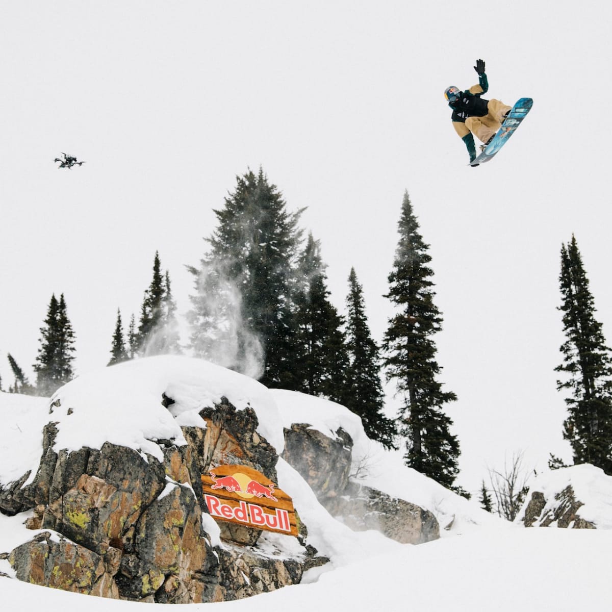 Drone that follows sales you snowboarding