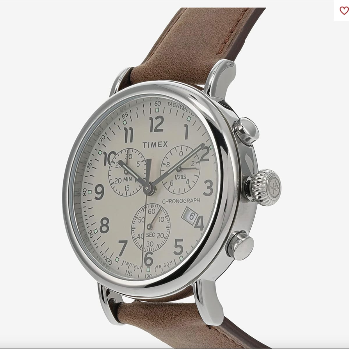 Standard chronograph 41mm leather strap watch new arrivals