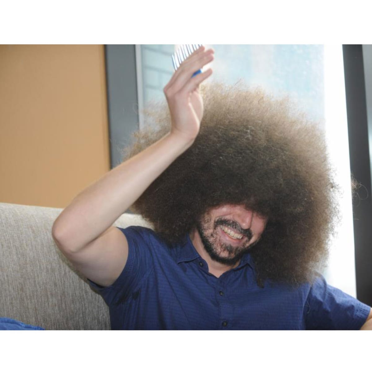 Mens afros sales