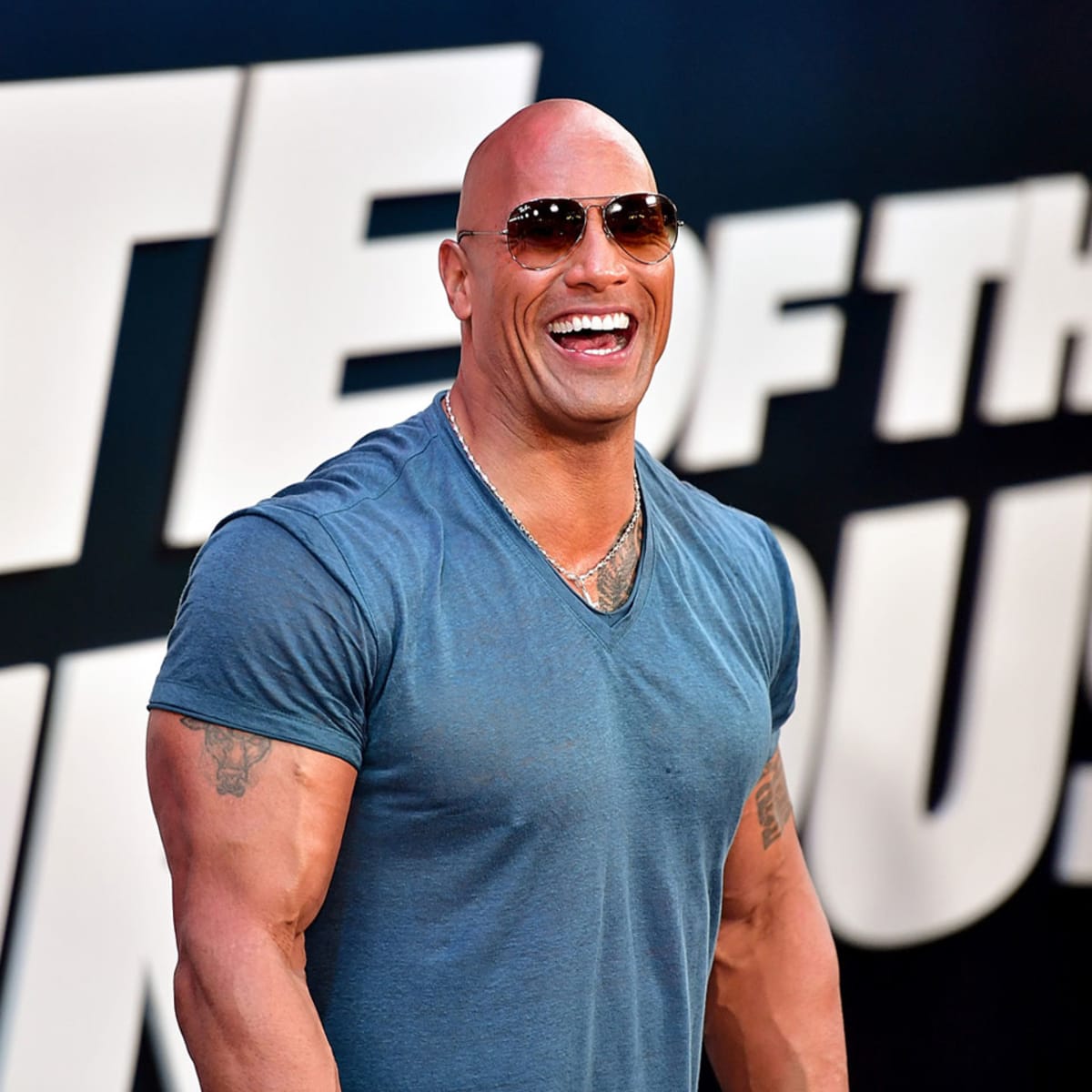 Dwayne johnson clearance with sunglasses