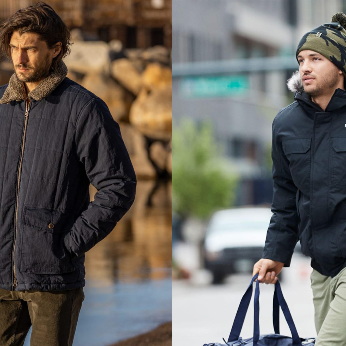 Asics men's winter warrior quilted jacket sale