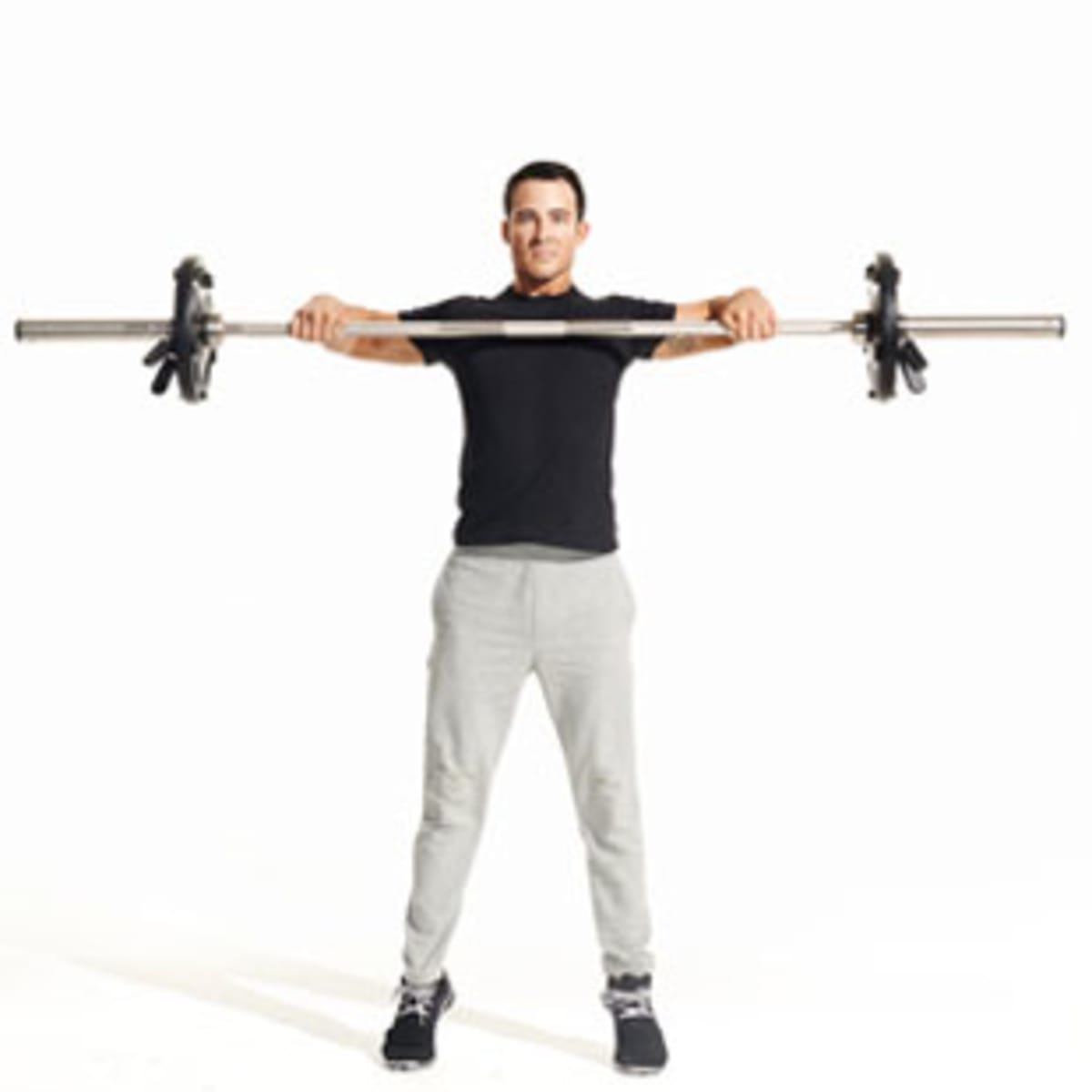 Barbell top high pull