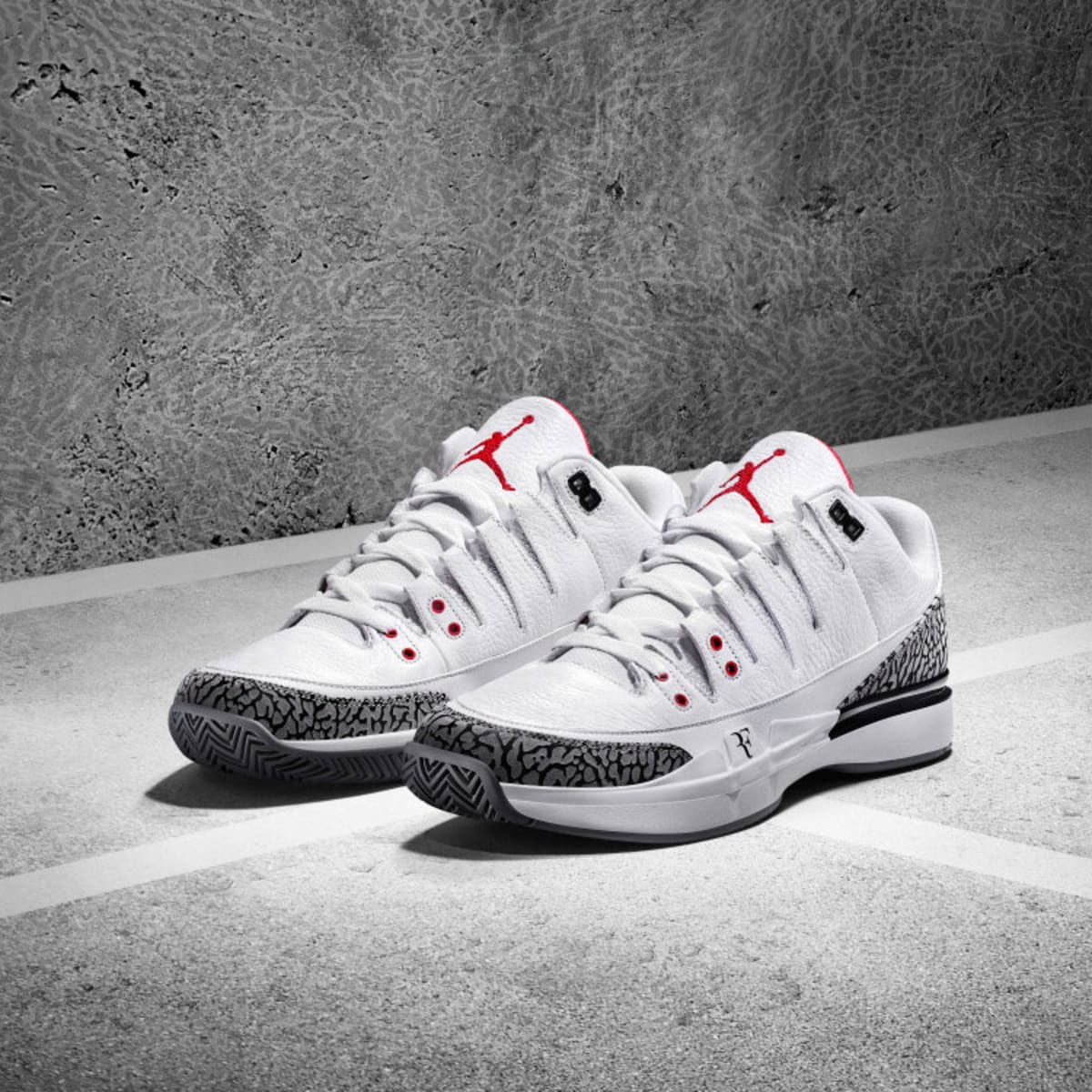 Roger federer clearance jordan tennis shoes