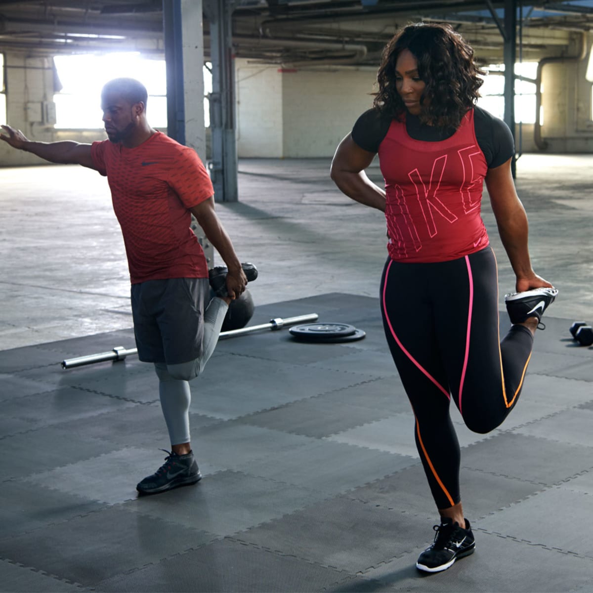 Kevin Hart and Serena Williams Duke it Out in New Nike Training