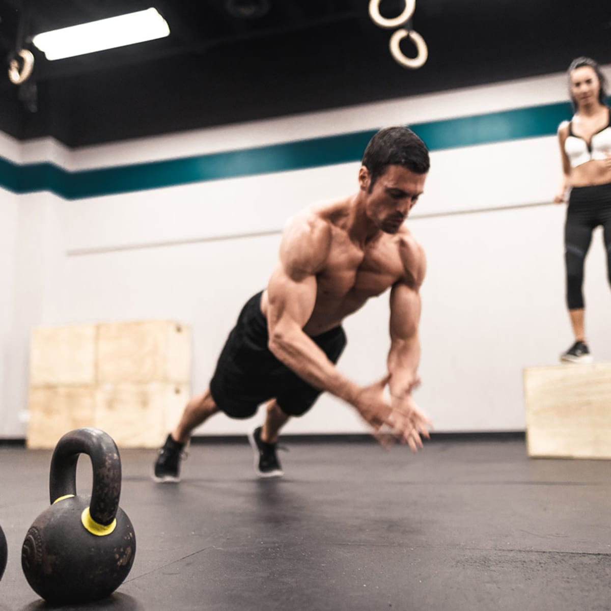 Plyo kettlebell push hotsell up