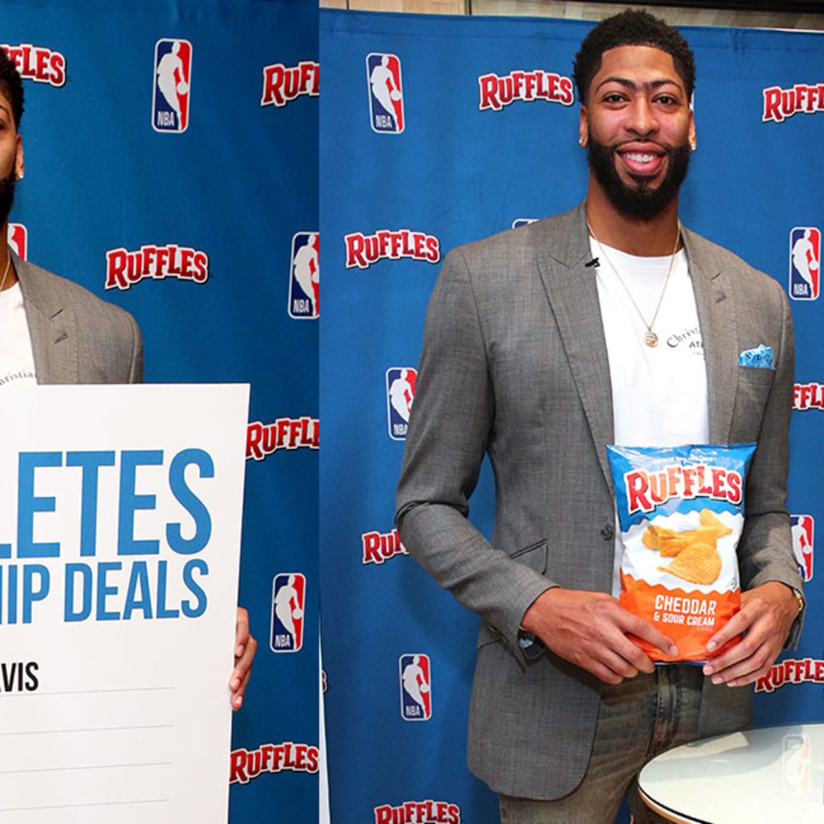 Anthony Davis Debuts New Signature Sneaker After Signing Unique Chip Deal With Ruffles Men s Journal