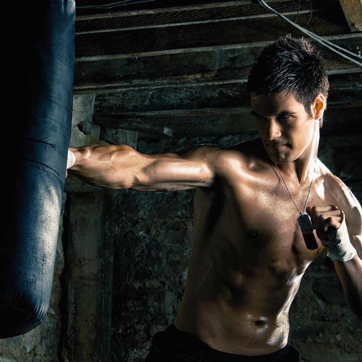 Punching bag ab on sale workout